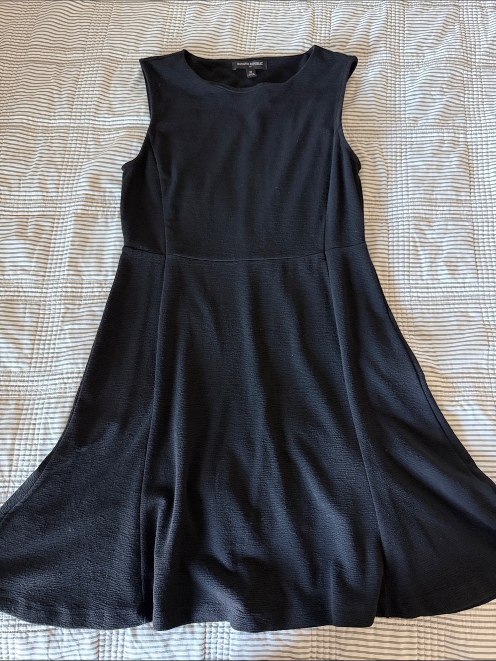 Banana Republic Black Sleeveless Fit & Flare Mini Dress